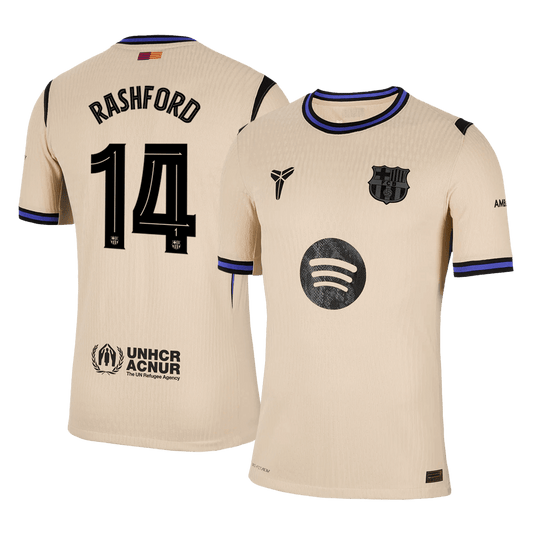Barcelona pánsky vonkajší futbalový dres 2025/26 UCL - RASHFORD #14 [hráčska verzia]