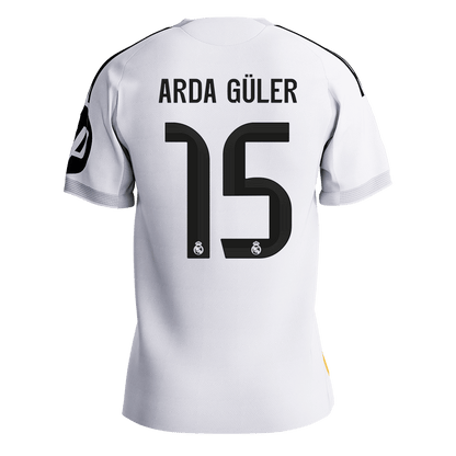 Real Madrid pánsky domáci futbalový dres 2025/26 - ARDA GÜLER #15 [hráčska verzia] (Prémiová kvalita)
