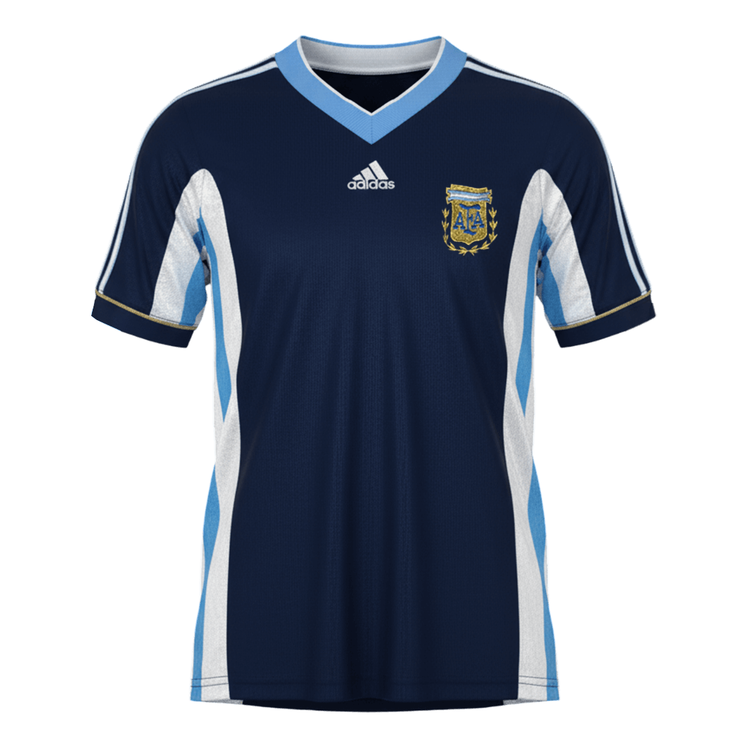 Argentína pánsky vonkajší retro futbalový dres 1998