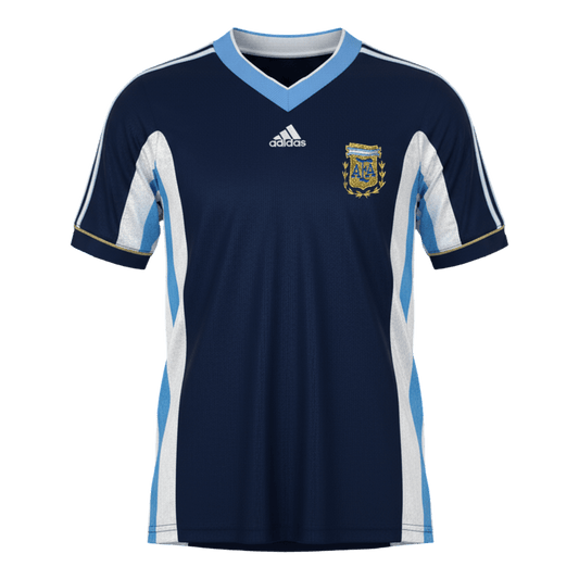 Argentína pánsky vonkajší retro futbalový dres 1998