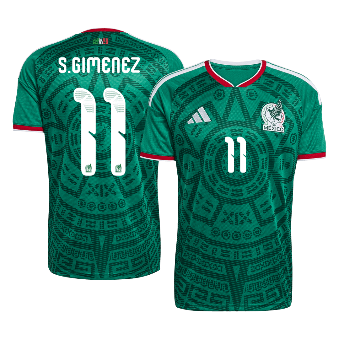 Mexiko pánsky domáci futbalový dres MS 2026 - S.GIMENEZ #11 (Prémiová kvalita)