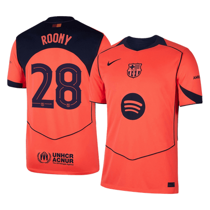Barcelona pánsky tretí futbalový dres 2025/26 - ROONY #28