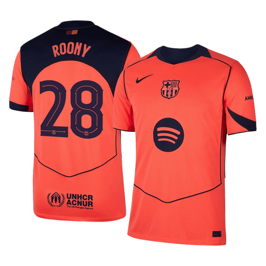 Barcelona pánsky tretí futbalový dres 2025/26 - ROONY #28