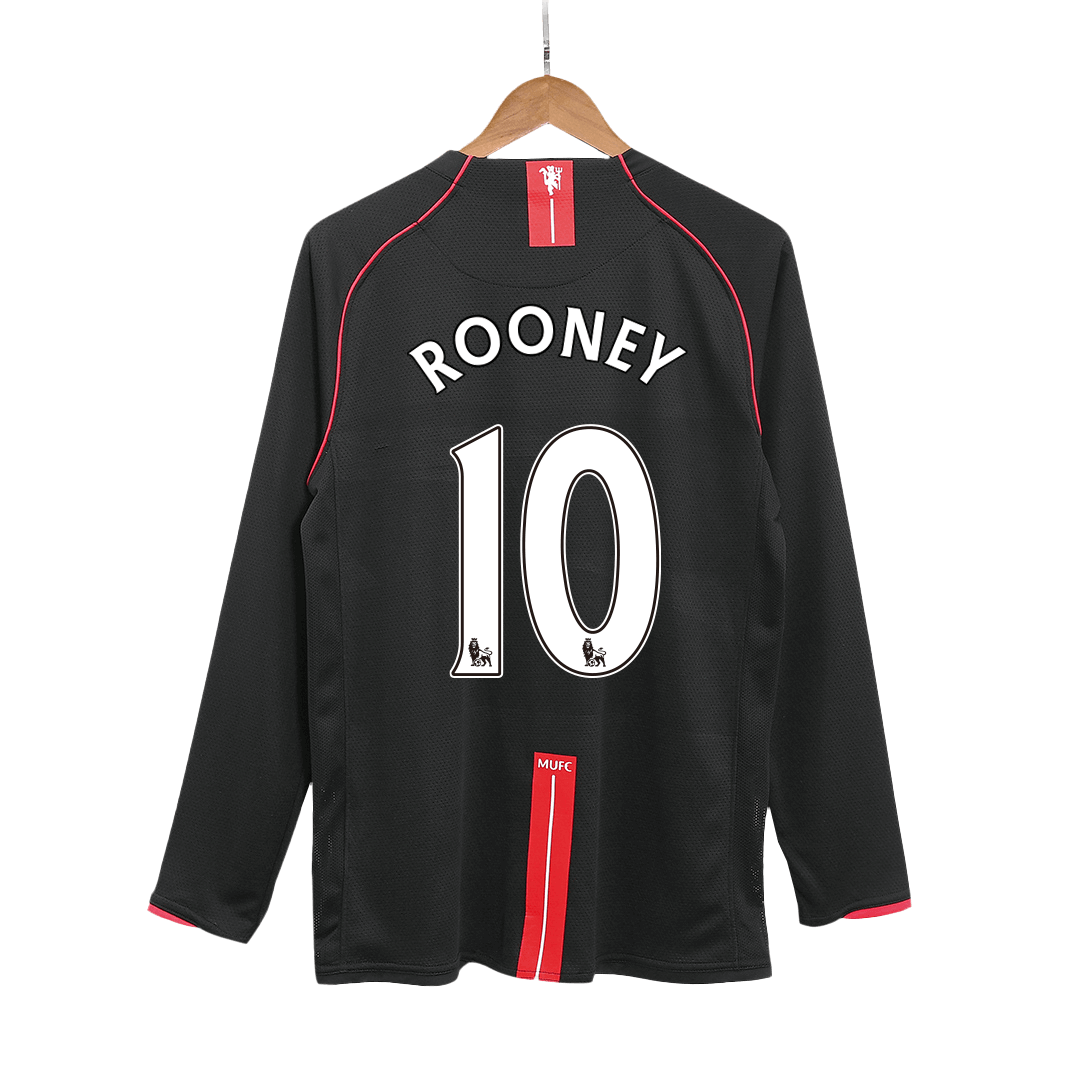 Manchester United pánsky vonkajší retro futbalový dres s dlhými rukávmi 2007/08 - ROONEY #10