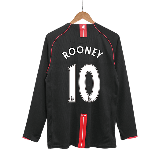 Manchester United pánsky vonkajší retro futbalový dres s dlhými rukávmi 2007/08 - ROONEY #10