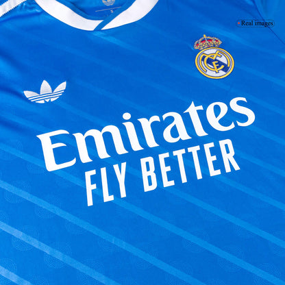 Real Madrid pánsky tretí futbalový dres s dlhými rukávmi 2025/26