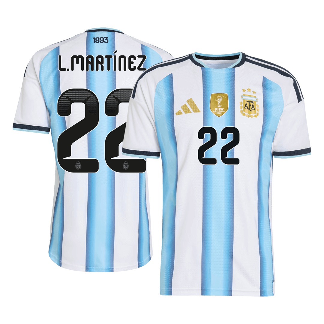 Argentína pánsky domáci futbalový dres MS 2026 - L.MARTÍNEZ #22 [hráčska verzia]