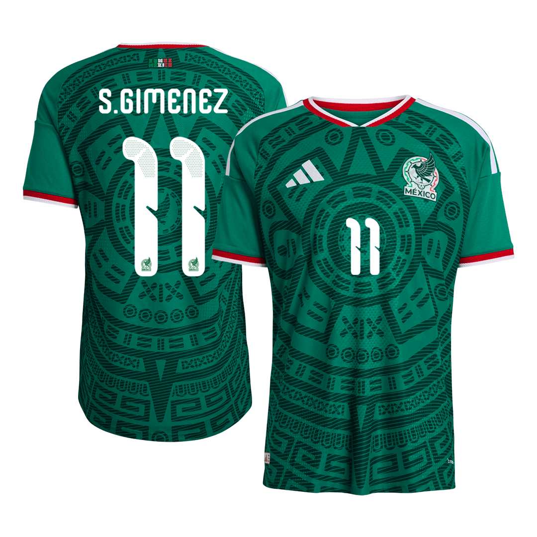 Mexiko pánsky domáci futbalový dres MS 2026 - S.GIMENEZ #11 [hráčska verzia]