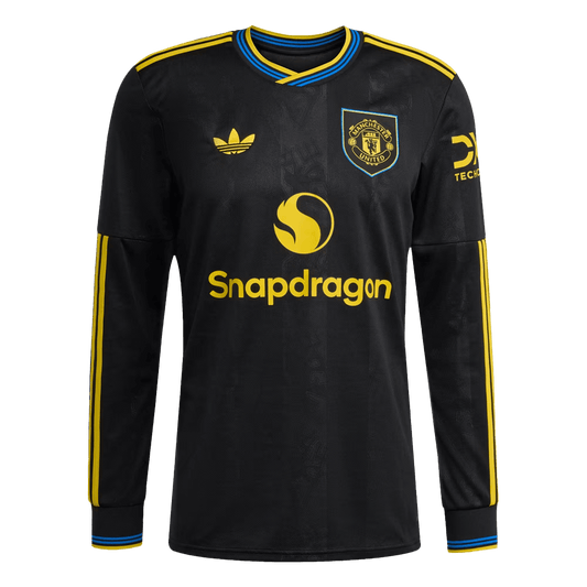 Manchester United pánsky tretí futbalový dres s dlhými rukávmi 2025/26