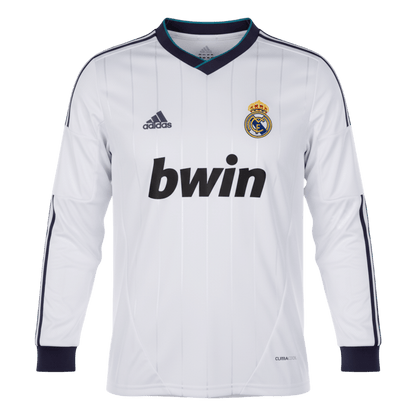 Real Madrid pánsky domáci retro futbalový dres s dlhými rukávmi 2012/13
