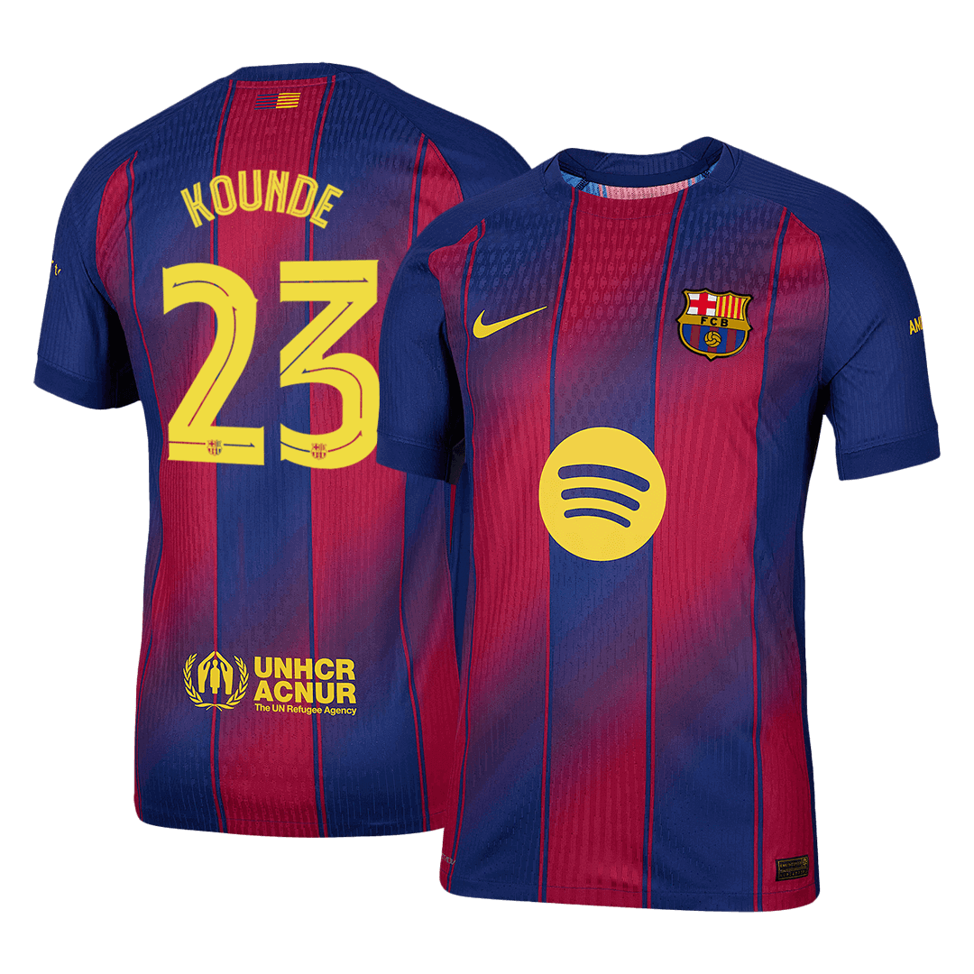 Barcelona pánsky domáci futbalový dres 2025/26 UCL - KOUNDE #23 [hráčska verzia]
