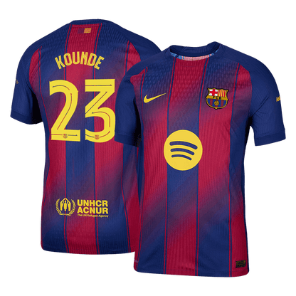 Barcelona pánsky domáci futbalový dres 2025/26 UCL - KOUNDE #23 [hráčska verzia]
