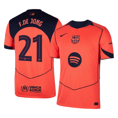 Barcelona pánsky tretí futbalový dres 2025/26 UCL - F.DE JONG #21