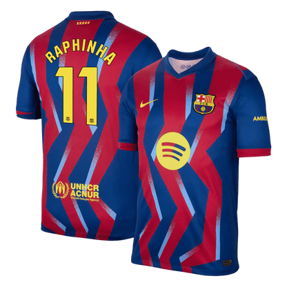Barcelona pánsky štvrtý futbalový dres 2025/26 - RAPHINHA #11