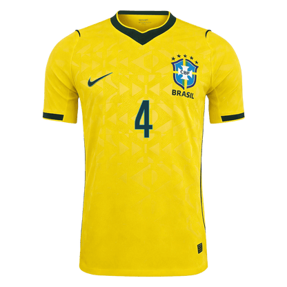 Pánske Futbalový Dres Brazília Domáci MS 2026 Hráčska Verzia - MARQUINHOS #4