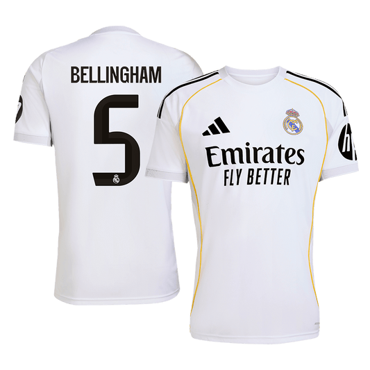 Real Madrid pánsky domáci futbalový dres 2025/26 - BELLINGHAM #5 (Prémiová kvalita)