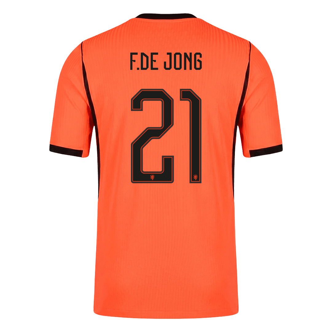 Pánske Futbalový Dres Holandsko Domáci MS 2026 Hráčska Verzia - F.DE JONG #21