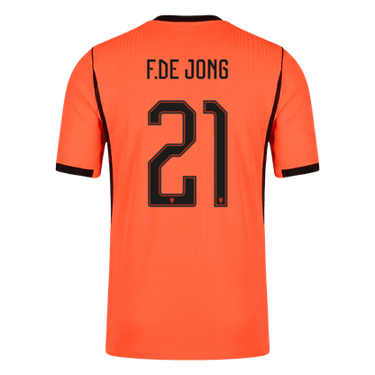 Pánske Futbalový Dres Holandsko Domáci MS 2026 Hráčska Verzia - F.DE JONG #21