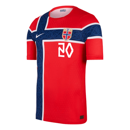 Nórsko pánsky domáci futbalový dres MS 2026 - NUSA #20 [hráčska verzia]