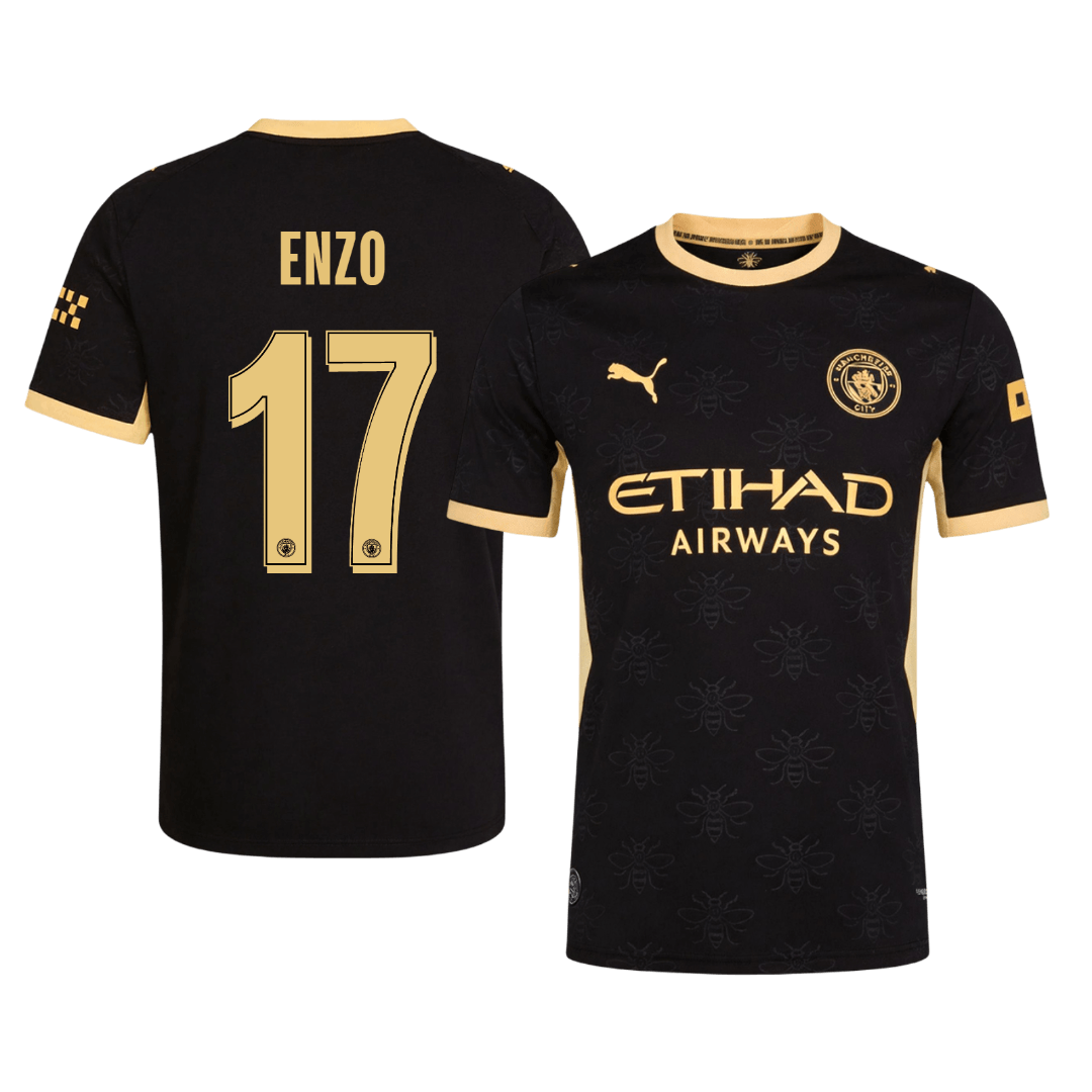 Manchester City pánsky Vonkajší futbalový dres 2026/27 – ENZO #17 – UCL [hráčska verzia]