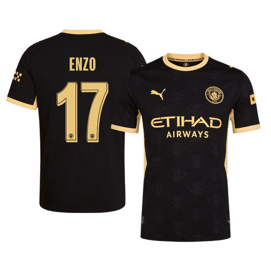 Manchester City pánsky Vonkajší futbalový dres 2026/27 – ENZO #17 – UCL [hráčska verzia]