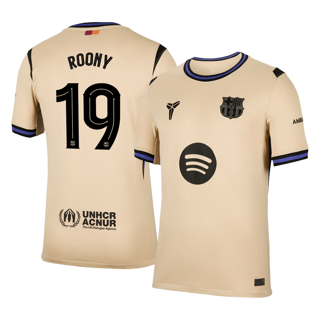 Barcelona pánsky vonkajší futbalový dres 2025/26 UCL - ROONY #19
