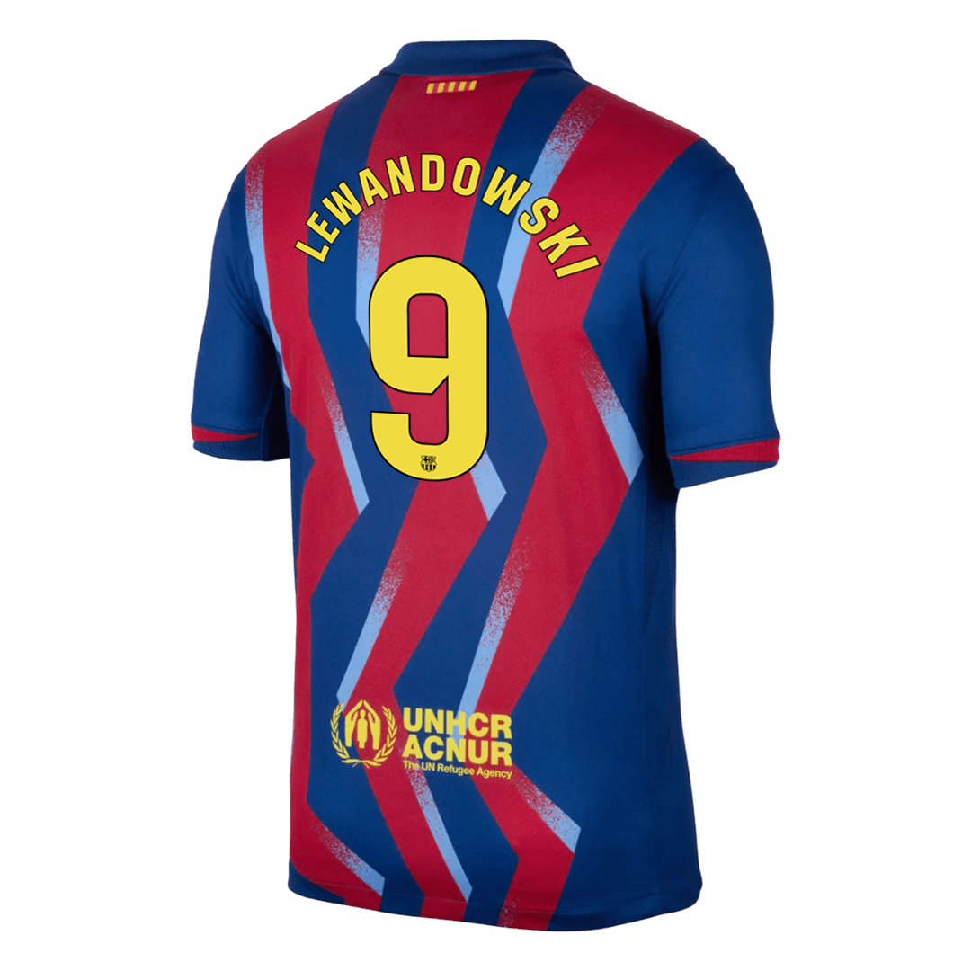 Barcelona pánsky štvrtý futbalový dres 2025/26 - LEWANDOWSKI #9