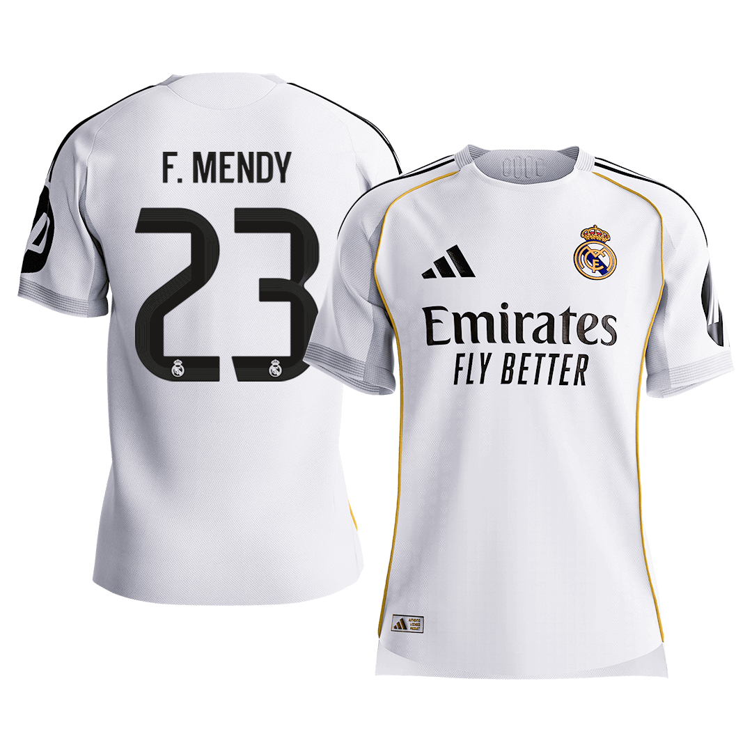 Real Madrid pánsky domáci futbalový dres 2025/26 - F.MENDY #23 [hráčska verzia] (Prémiová kvalita)