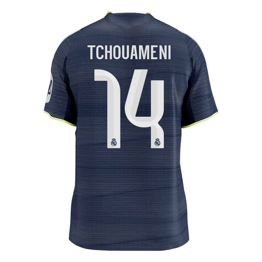 Real Madrid pánsky vonkajší futbalový dres 2025/26 - TCHOUAMENI #14 [hráčska verzia] (Prémiová kvalita)