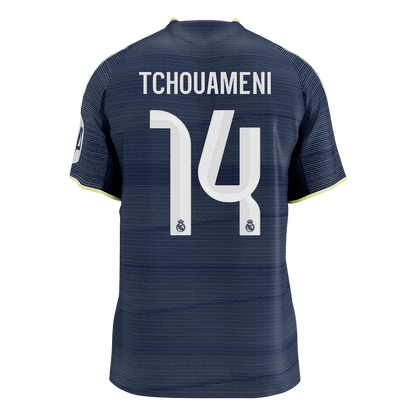 Real Madrid pánsky vonkajší futbalový dres 2025/26 - TCHOUAMENI #14 [hráčska verzia] (Prémiová kvalita)