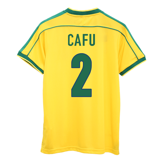 Brazília pánsky domáci retro futbalový dres MS 1998 - CAFU #2