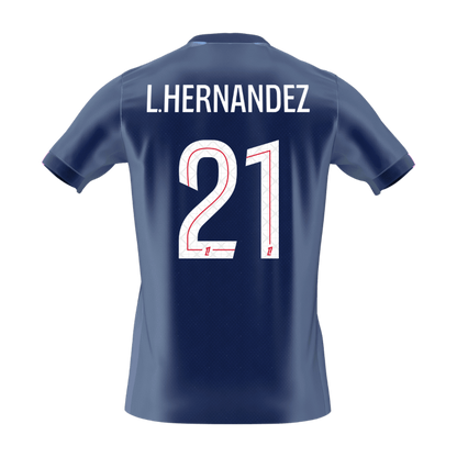 PSG pánsky domáci futbalový dres 2025/26 - L.HERNANDEZ #21 (Prémiová kvalita)
