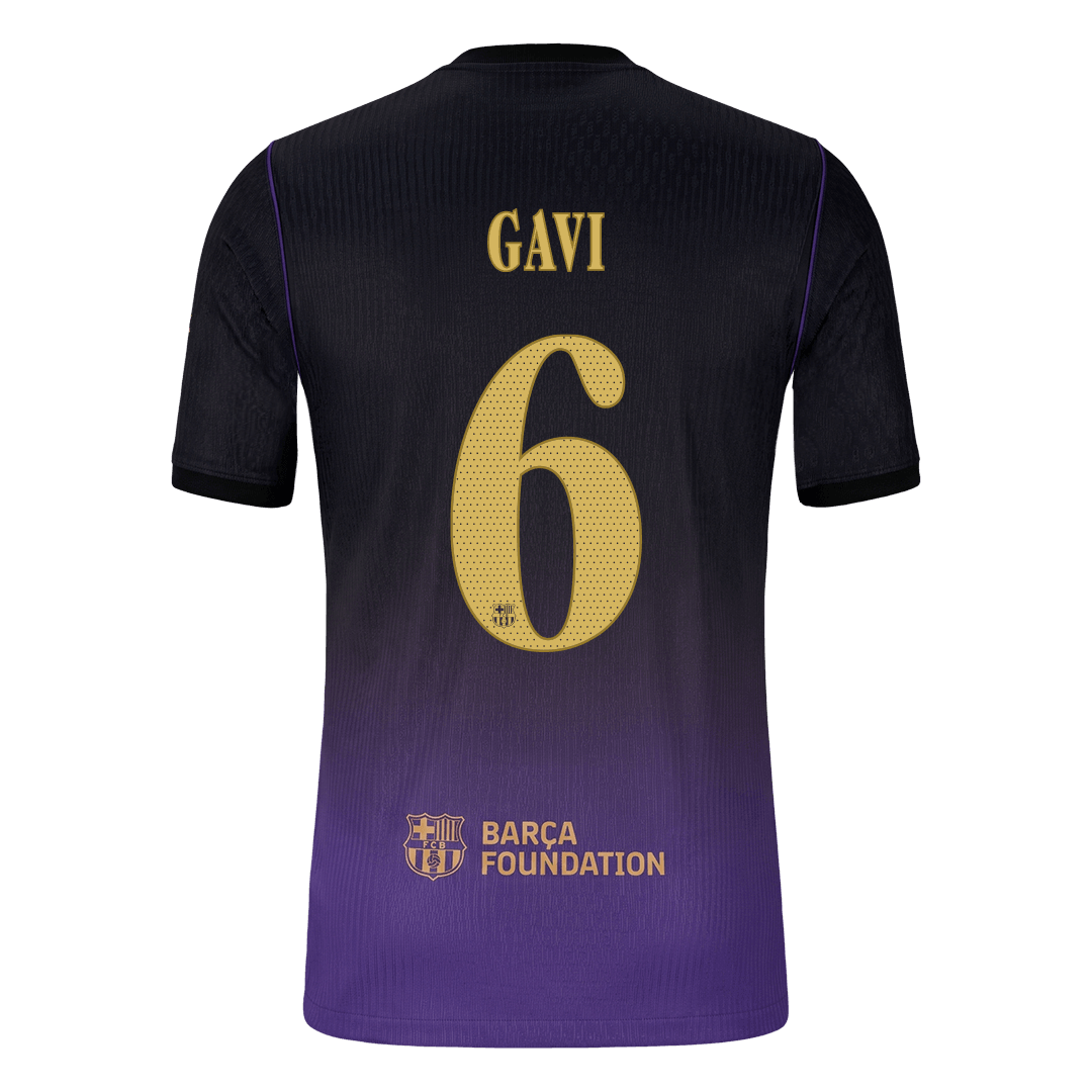 Barcelona pánsky vonkajší futbalový dres 2026/27 – GAVI #6 – UCL [hráčska verzia]
