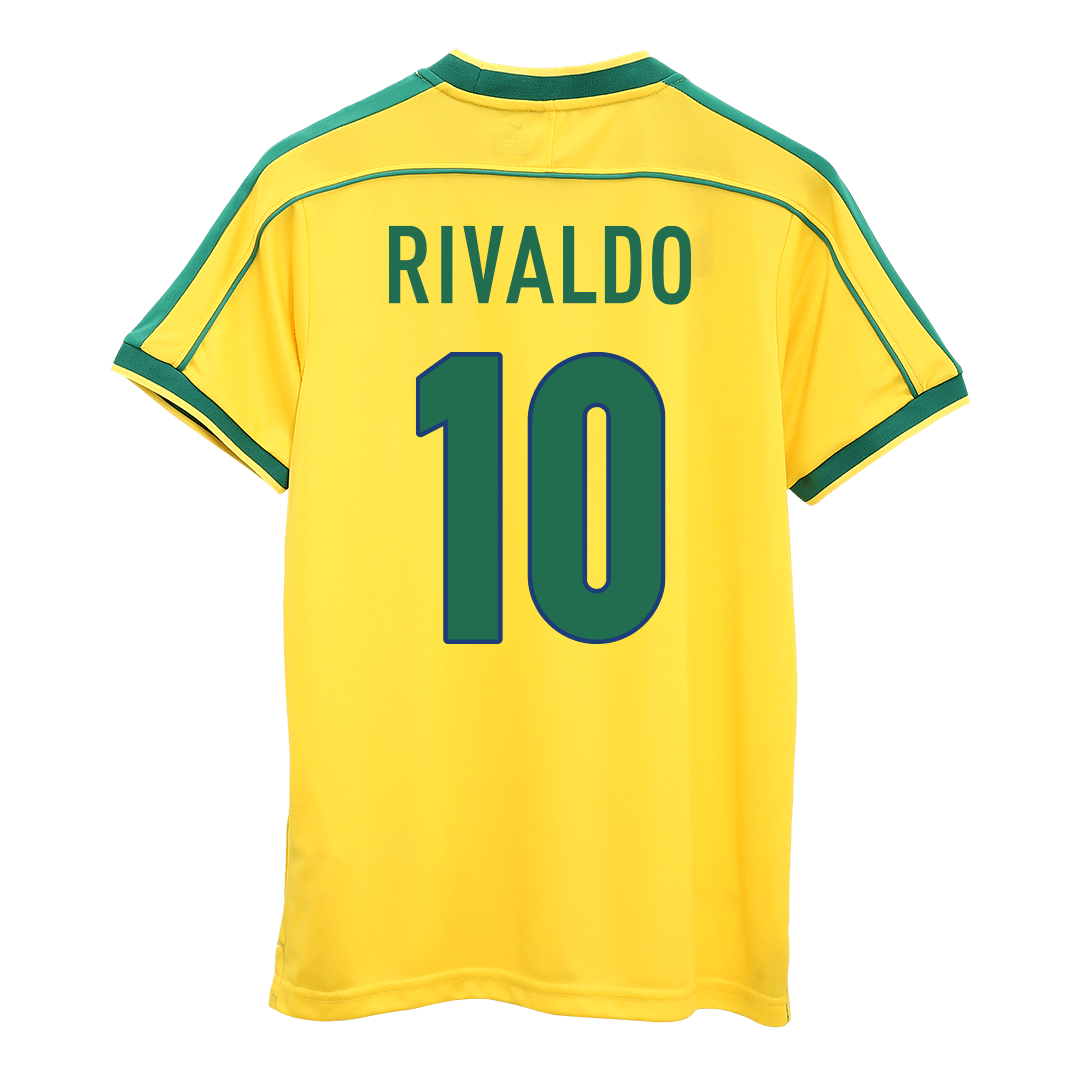 Brazília pánsky domáci retro futbalový dres MS 1998 - RIVALDO #10