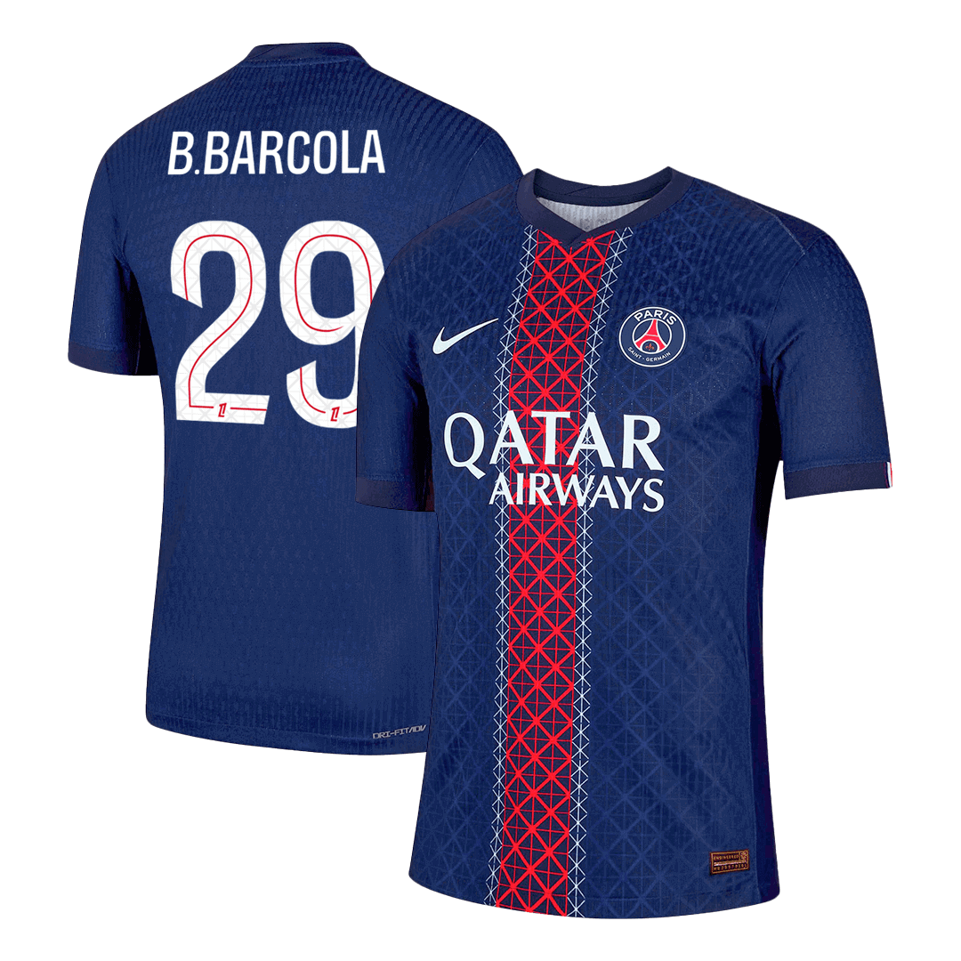 PSG pánsky domáci futbalový dres 2025/26 - B.BARCOLA #29 [hráčska verzia]