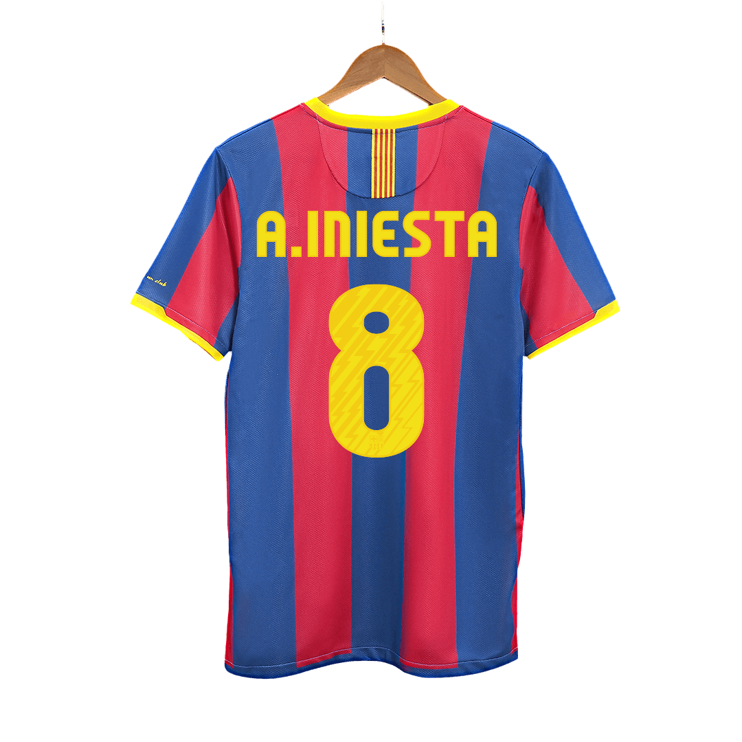 Barcelona pánsky domáci retro futbalový dres 2010/11 - A.INIESTA #8