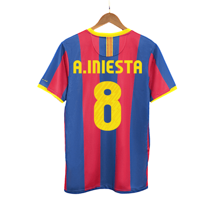 Barcelona pánsky domáci retro futbalový dres 2010/11 - A.INIESTA #8