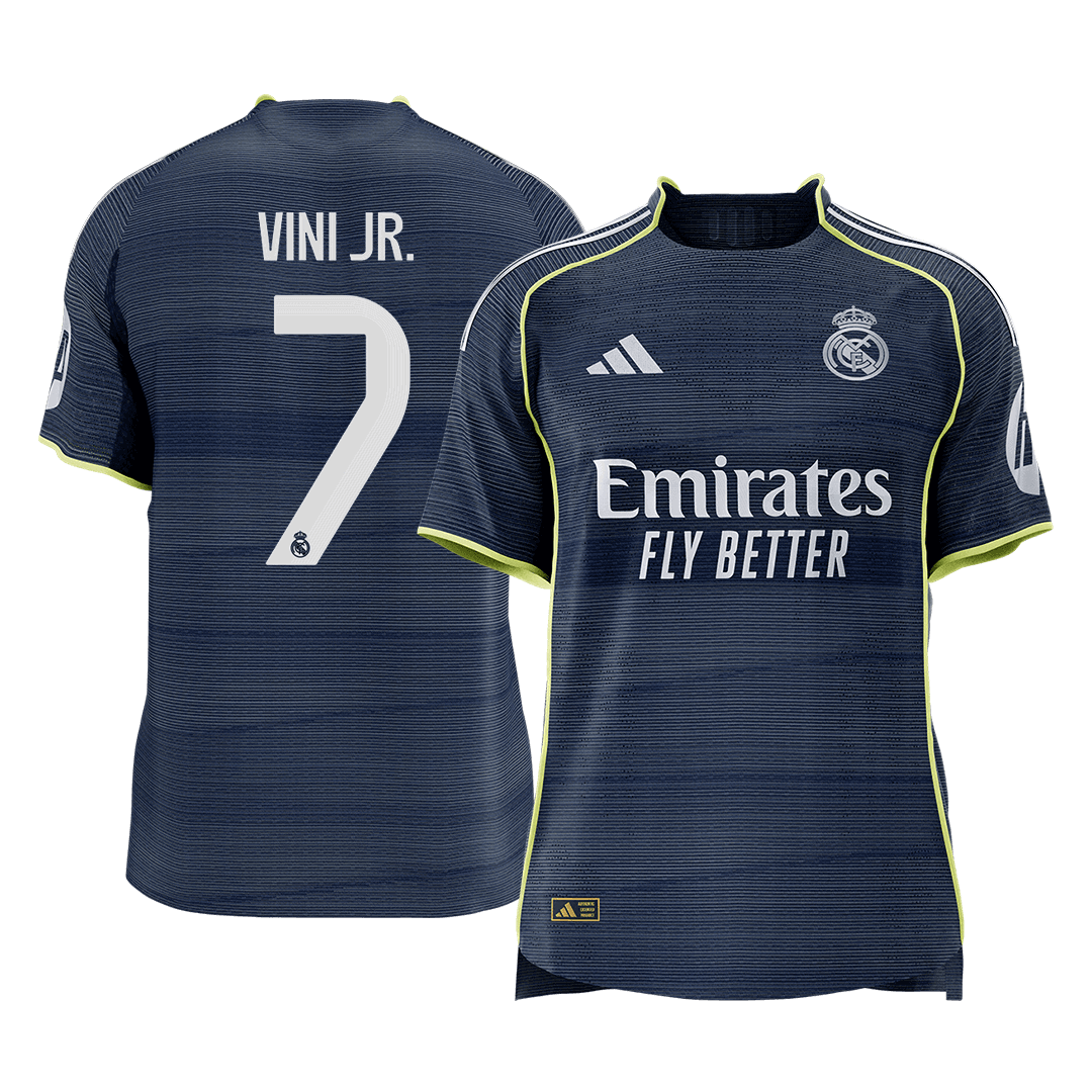 Real Madrid pánsky vonkajší futbalový dres 2025/26 - VINI JR. #7 [hráčska verzia] (Prémiová kvalita)