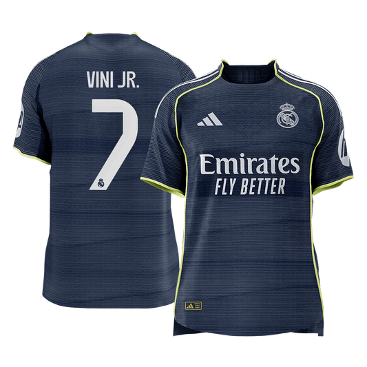 Real Madrid pánsky vonkajší futbalový dres 2025/26 - VINI JR. #7 [hráčska verzia] (Prémiová kvalita)