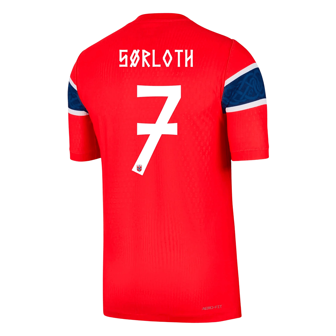 Nórsko pánsky domáci futbalový dres MS 2026 - SØRLOTH #7 [hráčska verzia]