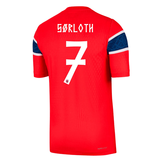 Nórsko pánsky domáci futbalový dres MS 2026 - SØRLOTH #7 [hráčska verzia]