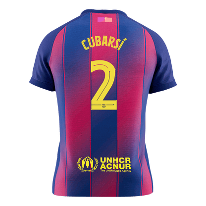 Barcelona pánsky domáci futbalový dres 2025/26 UCL - CUBARSÍ #2 (Prémiová kvalita)