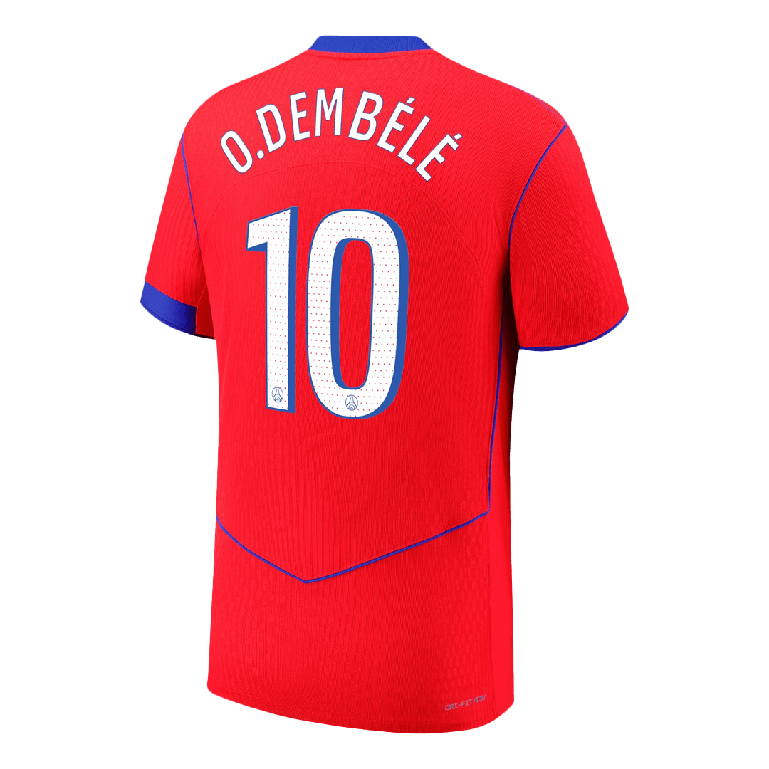 PSG pánsky tretí futbalový dres 2025/26 - O.DEMBÉLÉ #10 [hráčska verzia]