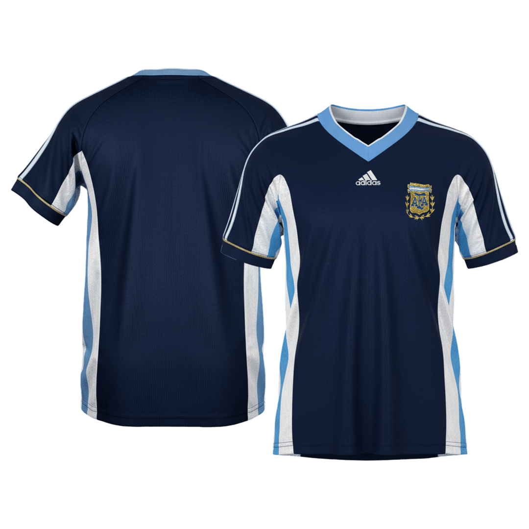 Argentína pánsky vonkajší retro futbalový dres 1998