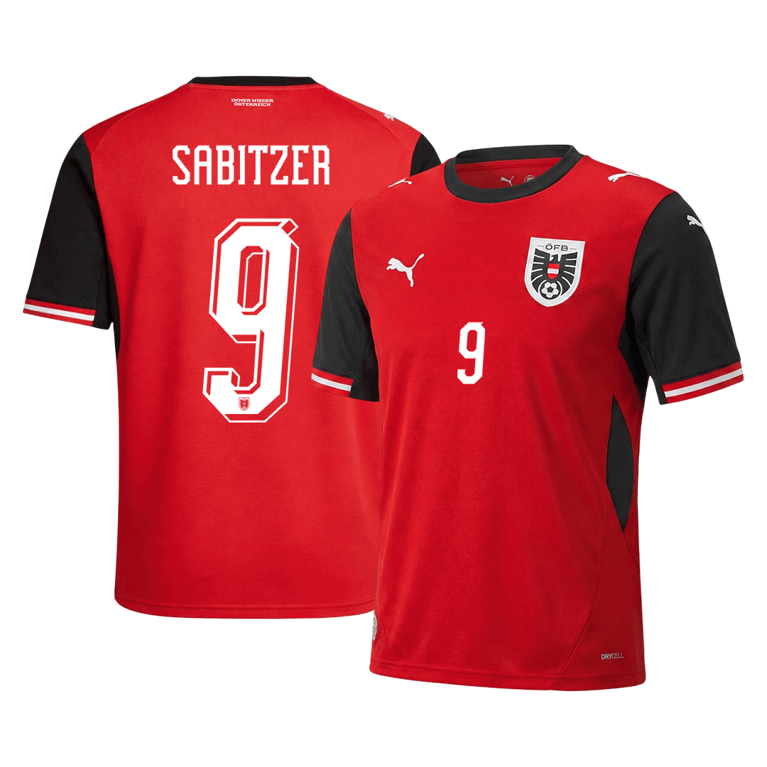 Rakúsko pánsky domáci futbalový dres MS 2026 - SABITZER #9