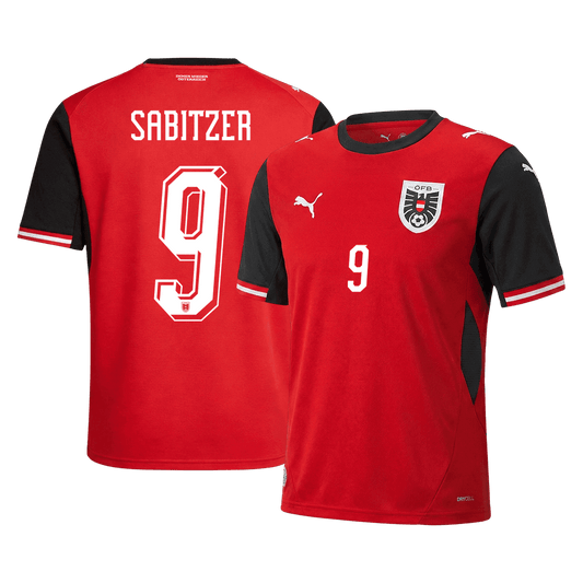 Rakúsko pánsky domáci futbalový dres MS 2026 - SABITZER #9