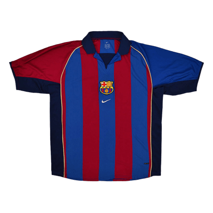 Barcelona pánsky domáci retro futbalový dres 2001/02 - RIVALDO #10