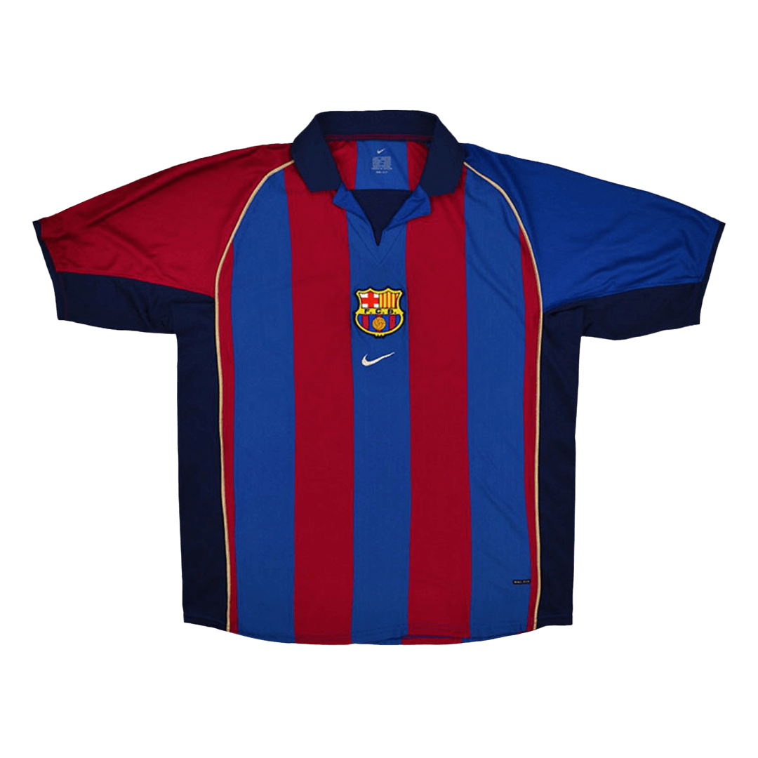 Barcelona pánsky domáci retro futbalový dres 2001/02 - XAVI #6
