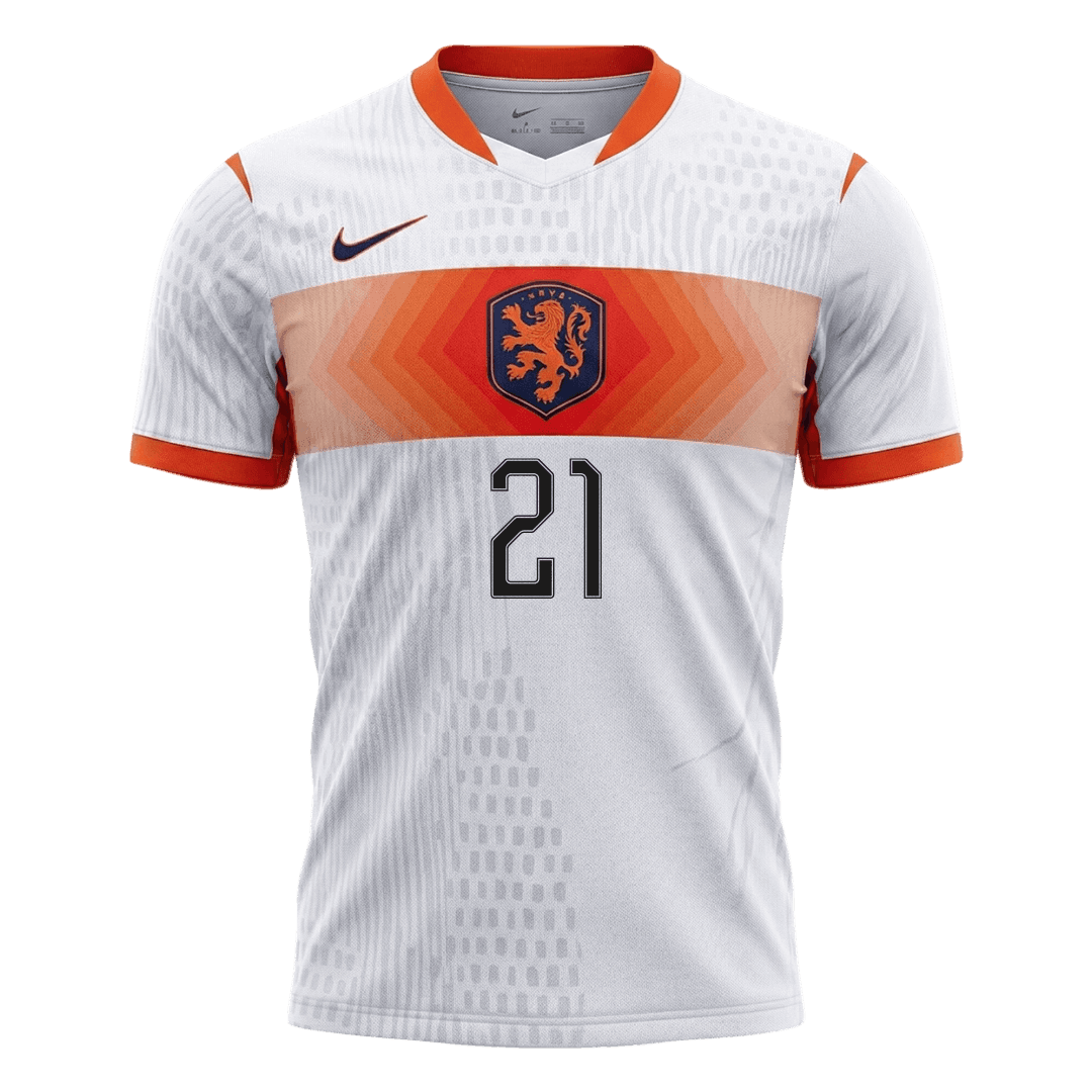 Pánske Futbalový Dres Holandsko Vonkajší MS 2026 Hráčska Verzia - F.DE JONG #21