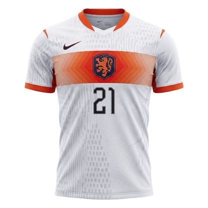 Pánske Futbalový Dres Holandsko Vonkajší MS 2026 Hráčska Verzia - F.DE JONG #21